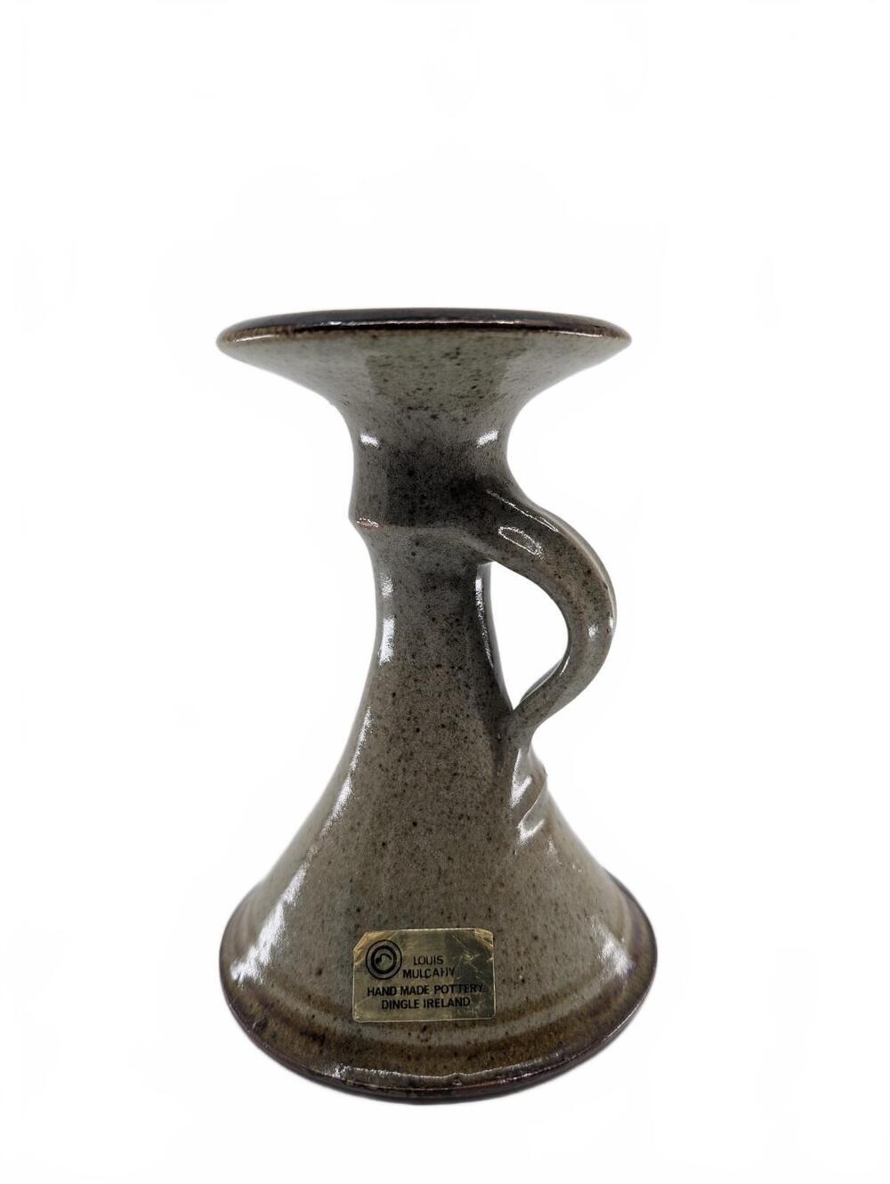 Vintage Louis Mulcahy Handmade Pottery Candle Holder Dingle Ireland